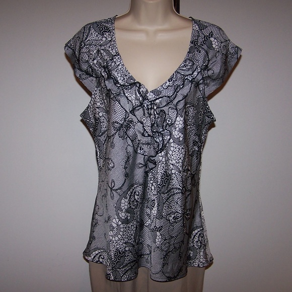 Worthington Tops - Worthington Ruffled Blouse Size Large